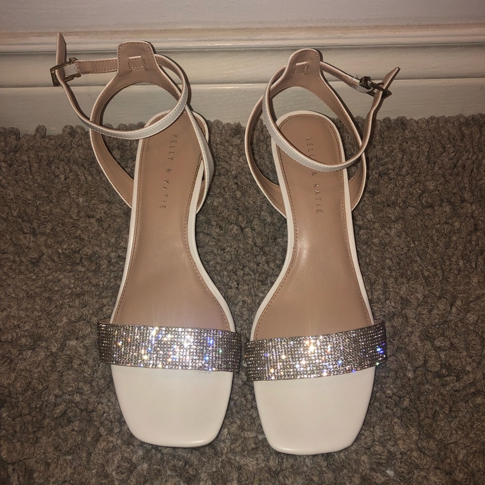 Kelly & Katie White Wedding Shoes